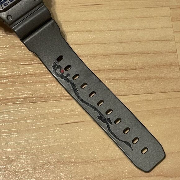 Casio G-Shock DW-056SD-8S Silver Dragon Men's Square 056 5600 Digital Watch - Picture 8 of 12